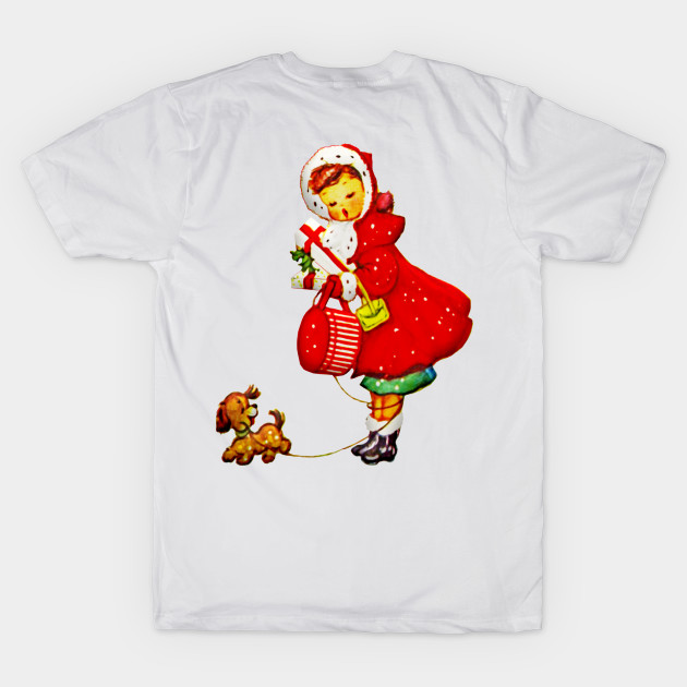 Vintage Christmas Girl and Dog by sabrina.seeto@gmail.com